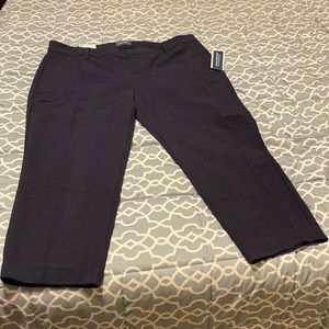 Navy blue dress capri